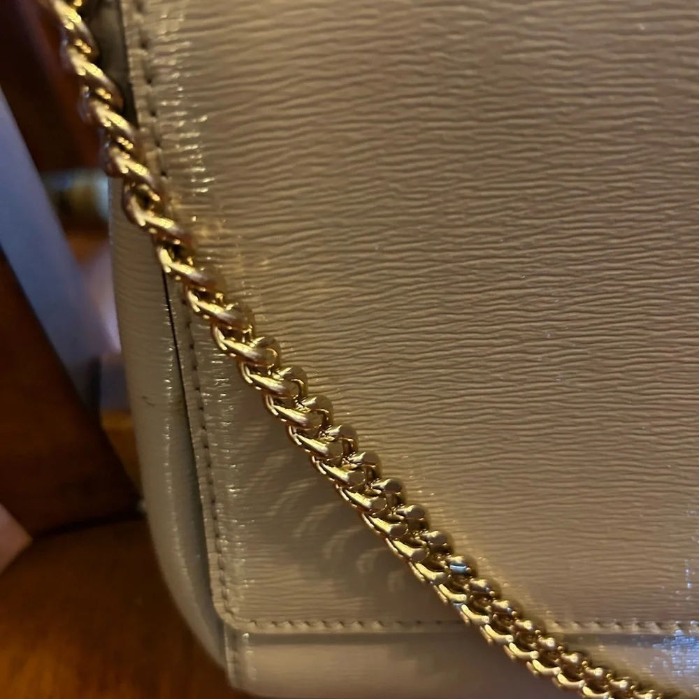 Kate Spade Gray Shoulder Bag Purse Chained Strap